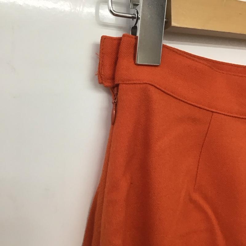 マカフィー MACPHEE スカート ひざ丈スカート 32 無地 橙 / オレンジ /  レディース USED 古着 中古 10148622
