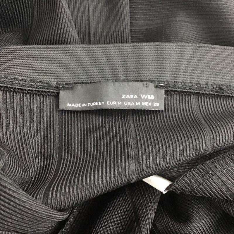 ザラ ZARA スカート ミニスカート M 無地 黒 / ブラック /  レディース USED 古着 中古 10148625