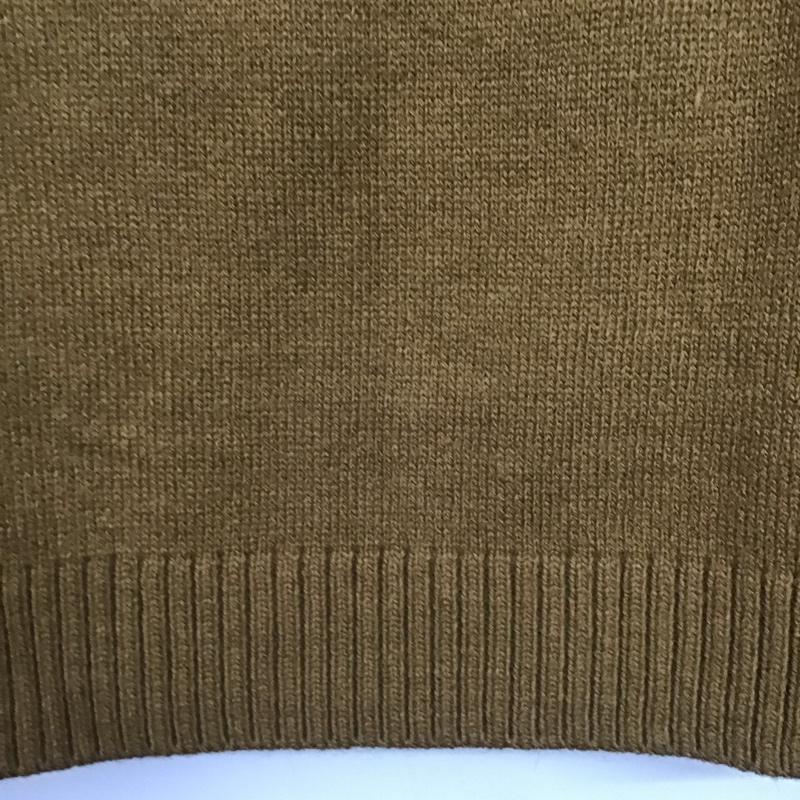 スライ SLY ニット、セーター 長袖 030CAM70-5020 OFF SHOULDER MG TOPS FREE 無地 茶 / ブラウン /  レディース USED 古着 中古 10148631
