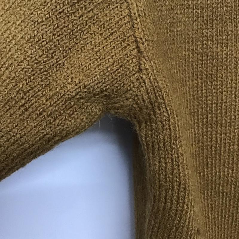 スライ SLY ニット、セーター 長袖 030CAM70-5020 OFF SHOULDER MG TOPS FREE 無地 茶 / ブラウン /  レディース USED 古着 中古 10148631