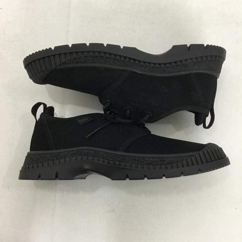 プーマ PUMA スニーカー スニーカー 400226-01 UTILITY SUEDE 3HOLE 22.5cm 22.5cm ロゴ、文字 黒 / ブラック /  レディース USED 古着 中古 10148638