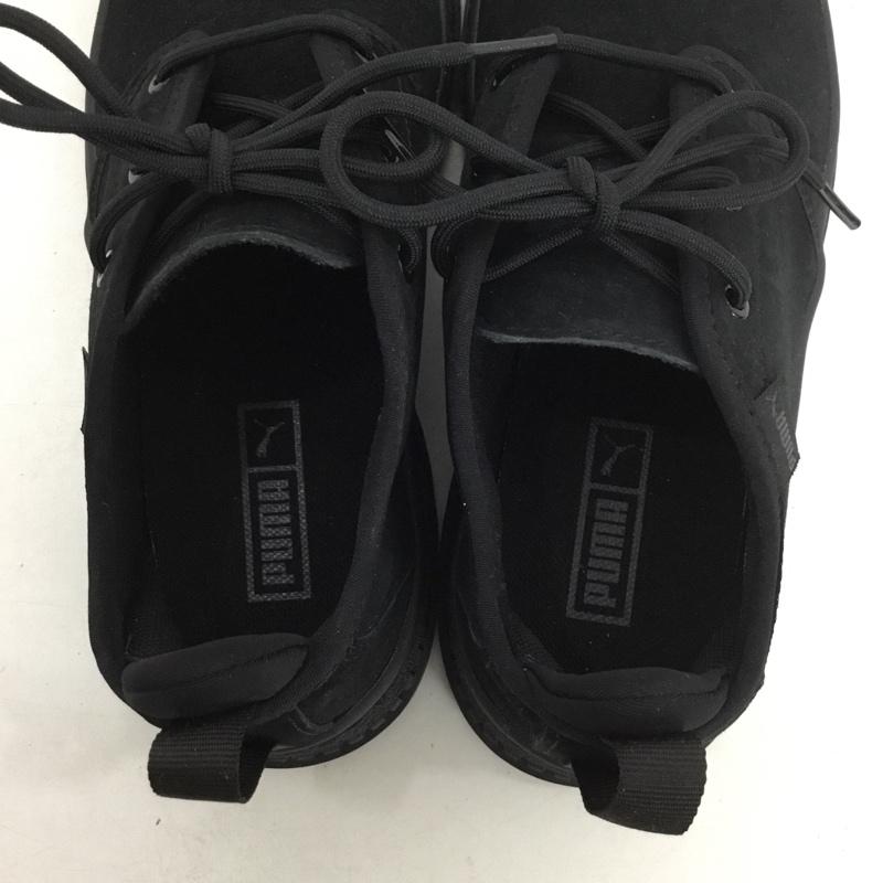 プーマ PUMA スニーカー スニーカー 400226-01 UTILITY SUEDE 3HOLE 22.5cm 22.5cm ロゴ、文字 黒 / ブラック /  レディース USED 古着 中古 10148638