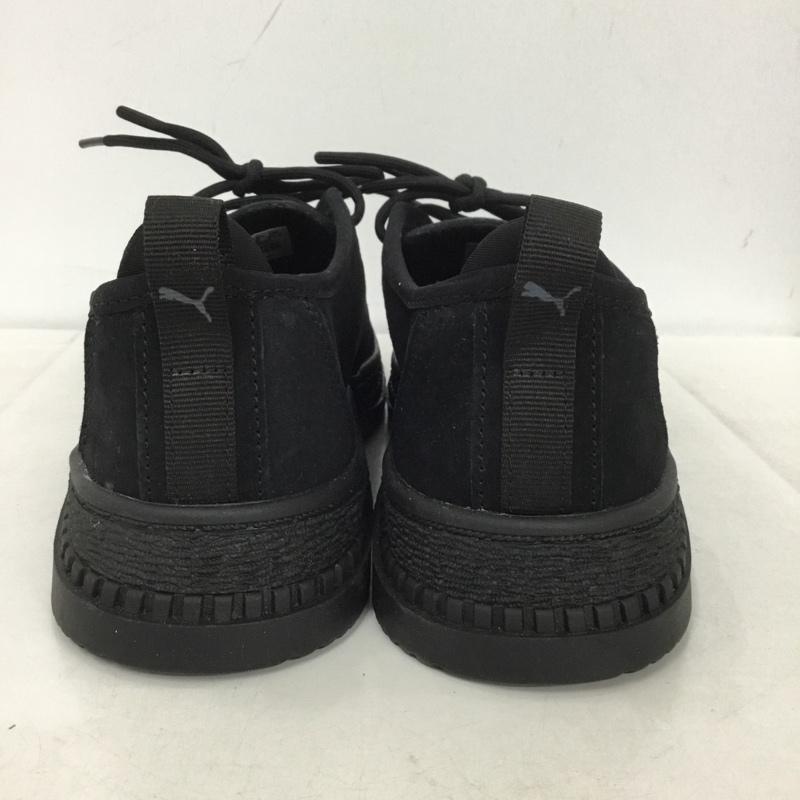 プーマ PUMA スニーカー スニーカー 400226-01 UTILITY SUEDE 3HOLE 22.5cm 22.5cm ロゴ、文字 黒 / ブラック /  レディース USED 古着 中古 10148638