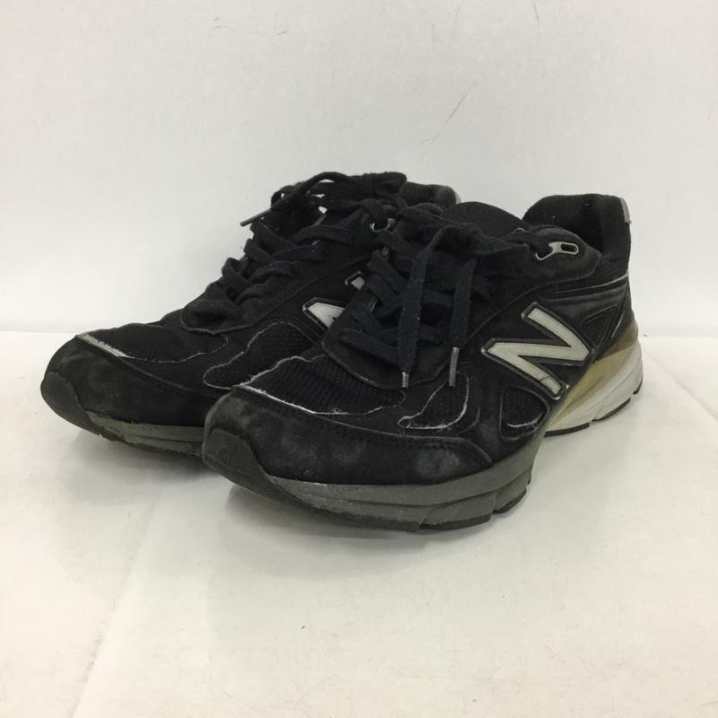 ニューバランス New Balance スニーカー スニーカー M990 BK4 MADE IN USA USA製 27cm 27.0cm ロゴ、文字 黒 / ブラック /  メンズ USED 古着 中古 10148639