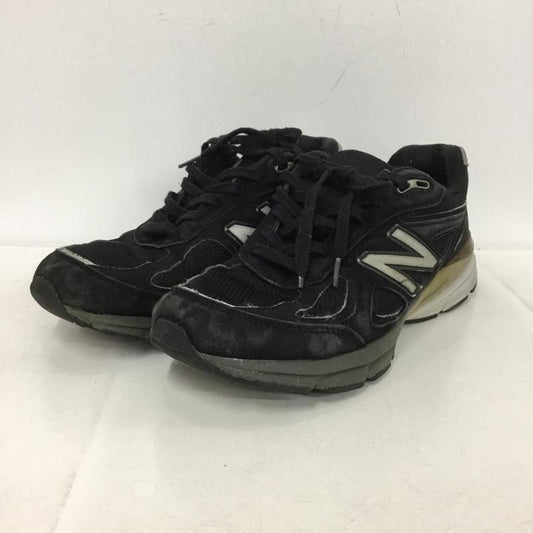 ニューバランス New Balance スニーカー スニーカー M990 BK4 MADE IN USA USA製 27cm 27.0cm ロゴ、文字 黒 / ブラック /  メンズ USED 古着 中古 10148639