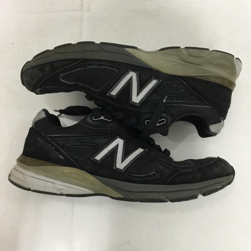 ニューバランス New Balance スニーカー スニーカー M990 BK4 MADE IN USA USA製 27cm 27.0cm ロゴ、文字 黒 / ブラック /  メンズ USED 古着 中古 10148639