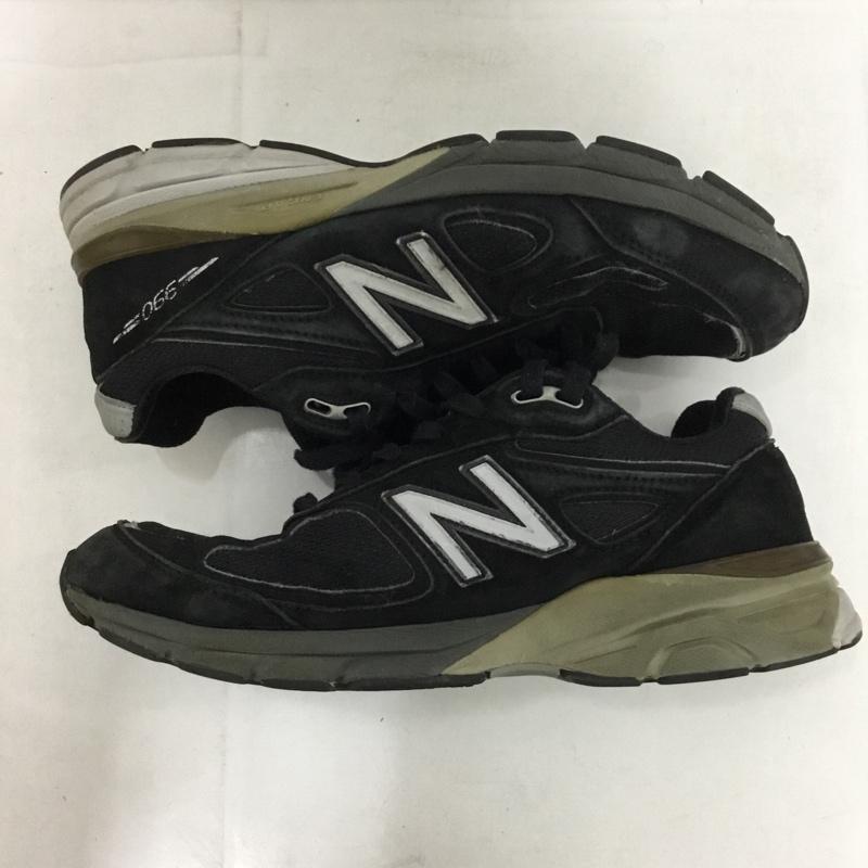 ニューバランス New Balance スニーカー スニーカー M990 BK4 MADE IN USA USA製 27cm 27.0cm ロゴ、文字 黒 / ブラック /  メンズ USED 古着 中古 10148639