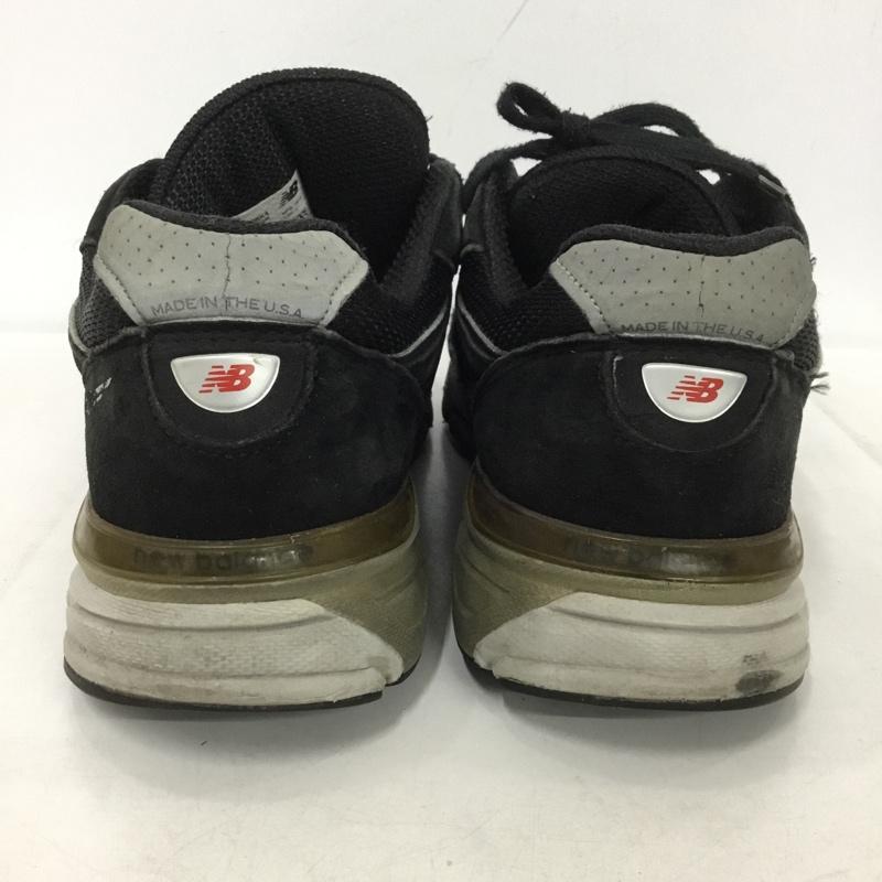 ニューバランス New Balance スニーカー スニーカー M990 BK4 MADE IN USA USA製 27cm 27.0cm ロゴ、文字 黒 / ブラック /  メンズ USED 古着 中古 10148639