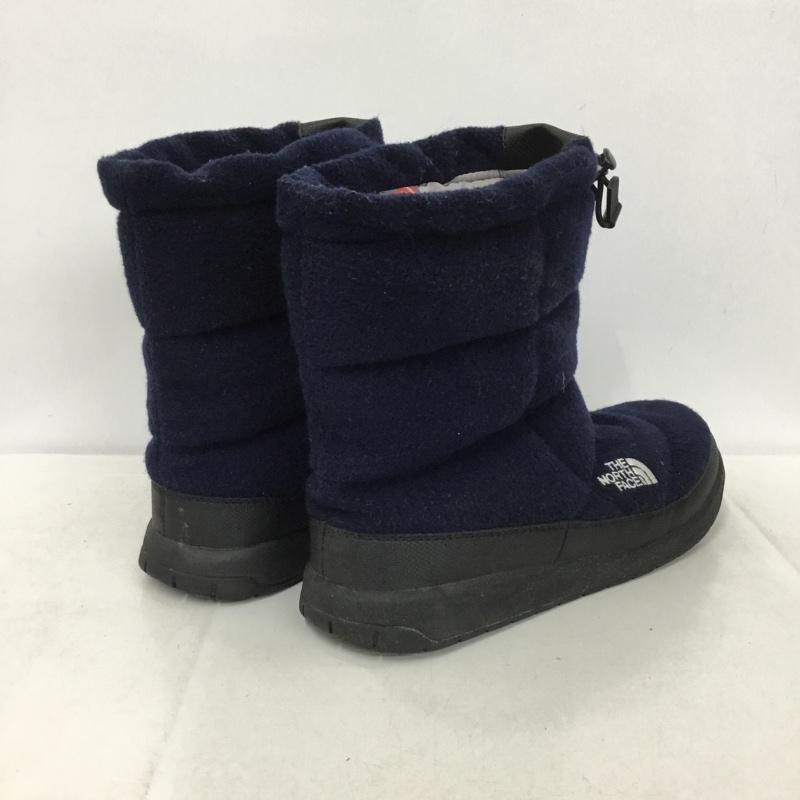 ザノースフェイス THE NORTH FACE ブーツ ショートブーツ NFW51683 W ヌプシブーティウール2 25cm 25.0cm ロゴ、文字 紺 / ネイビー /  レディース USED 古着 中古 10148640