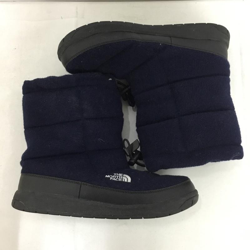 ザノースフェイス THE NORTH FACE ブーツ ショートブーツ NFW51683 W ヌプシブーティウール2 25cm 25.0cm ロゴ、文字 紺 / ネイビー /  レディース USED 古着 中古 10148640