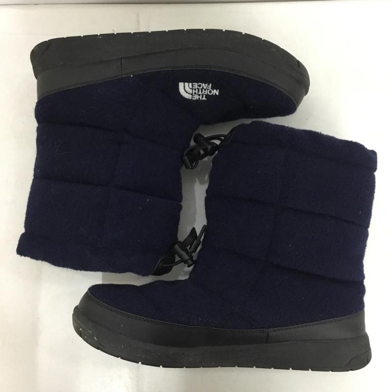 ザノースフェイス THE NORTH FACE ブーツ ショートブーツ NFW51683 W ヌプシブーティウール2 25cm 25.0cm ロゴ、文字 紺 / ネイビー /  レディース USED 古着 中古 10148640