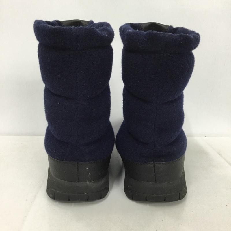 ザノースフェイス THE NORTH FACE ブーツ ショートブーツ NFW51683 W ヌプシブーティウール2 25cm 25.0cm ロゴ、文字 紺 / ネイビー /  レディース USED 古着 中古 10148640