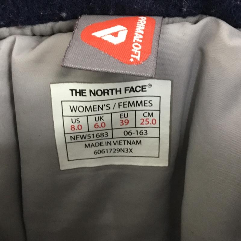 ザノースフェイス THE NORTH FACE ブーツ ショートブーツ NFW51683 W ヌプシブーティウール2 25cm 25.0cm ロゴ、文字 紺 / ネイビー /  レディース USED 古着 中古 10148640