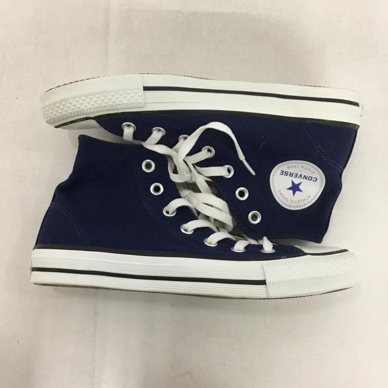 コンバース CONVERSE スニーカー スニーカー 32765015 NEXTAR110 HI ハイカット 24.5cm 24.5cm ロゴ、文字 紺 / ネイビー /  レディース USED 古着 中古 10148642