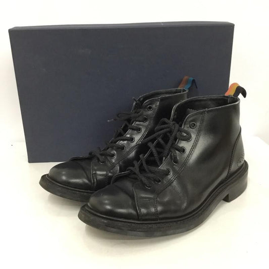 ポールスミス Paul Smith ブーツ ショートブーツ Tricker s レースアップ 箱有  黒 / ブラック /  メンズ USED 古着 中古 10148648
