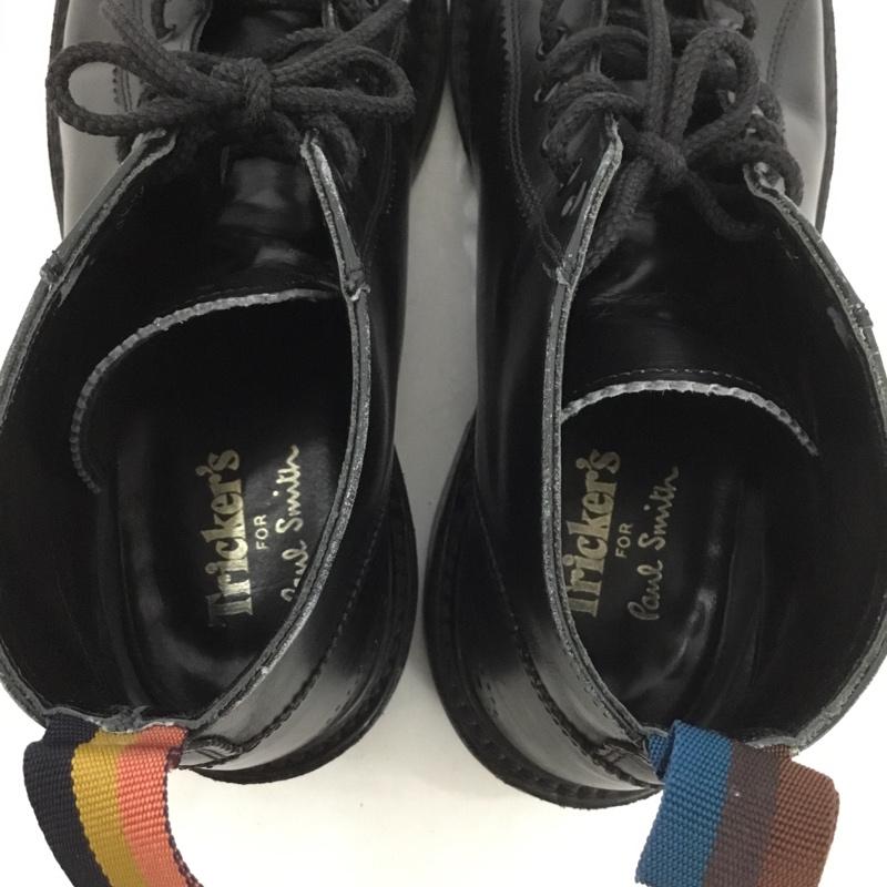 ポールスミス Paul Smith ブーツ ショートブーツ Tricker s レースアップ 箱有  黒 / ブラック /  メンズ USED 古着 中古 10148648