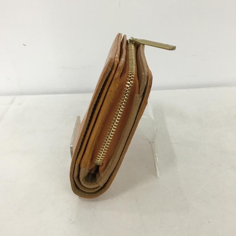 ゲンテン genten 財布 二つ折り 馬 馬蹄 レザー ロゴ、文字 茶 / ブラウン /  レディース USED 古着 中古 10148651