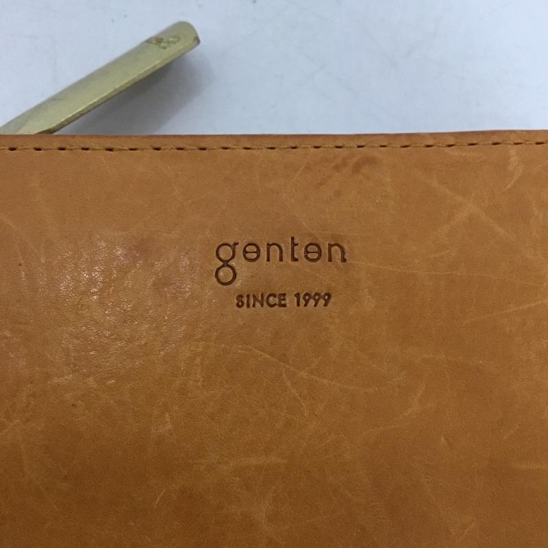 ゲンテン genten 財布 二つ折り 馬 馬蹄 レザー ロゴ、文字 茶 / ブラウン /  レディース USED 古着 中古 10148651