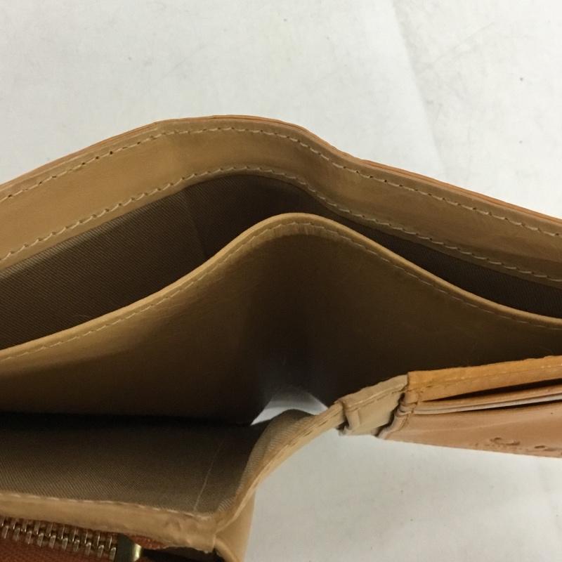 ゲンテン genten 財布 二つ折り 馬 馬蹄 レザー ロゴ、文字 茶 / ブラウン /  レディース USED 古着 中古 10148651