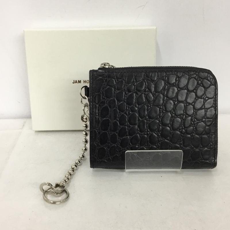 ジャムホームメイド JAM HOME MADE 財布 コンパクト財布 L字ファスナー ミニ財布 箱有  黒 / ブラック /  メンズ USED 古着 中古 10148652
