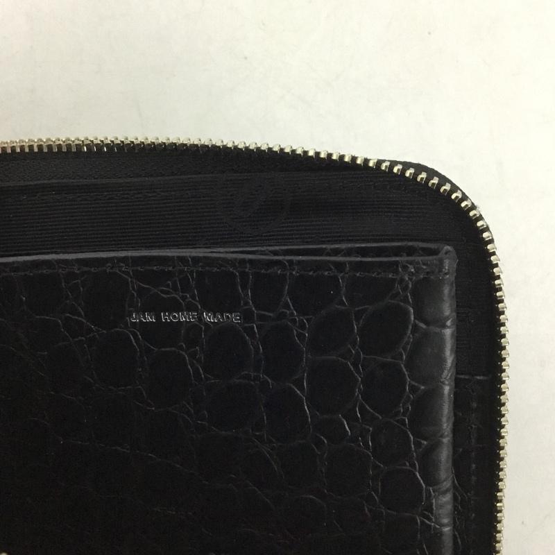 ジャムホームメイド JAM HOME MADE 財布 コンパクト財布 L字ファスナー ミニ財布 箱有  黒 / ブラック /  メンズ USED 古着 中古 10148652