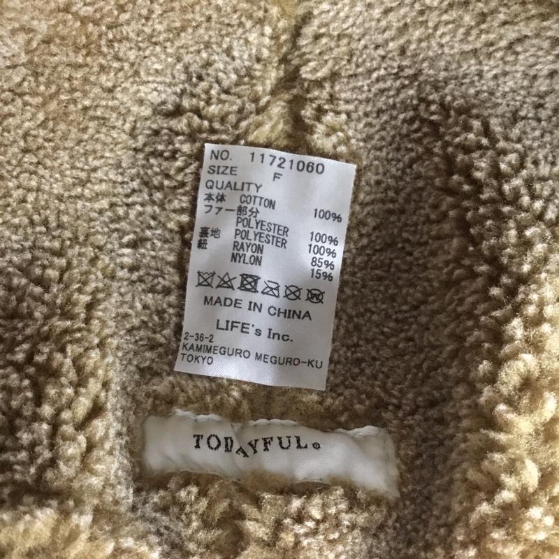 トゥデイフル TODAYFUL 帽子 キャップ 11721060 ボアフライトキャップ FREE 無地 ベージュ / ベージュ /  レディース USED 古着 中古 10148658
