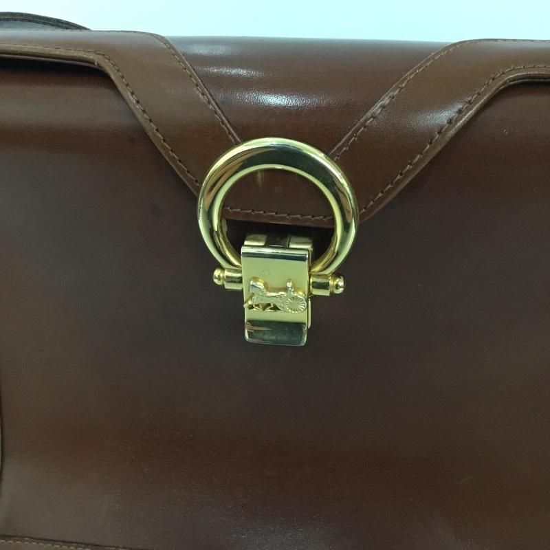 セリーヌ CELINE ショルダーバッグ ショルダーバッグ OLD CELINE 馬車金具  茶 / ブラウン /  レディース USED 古着 中古 10148660