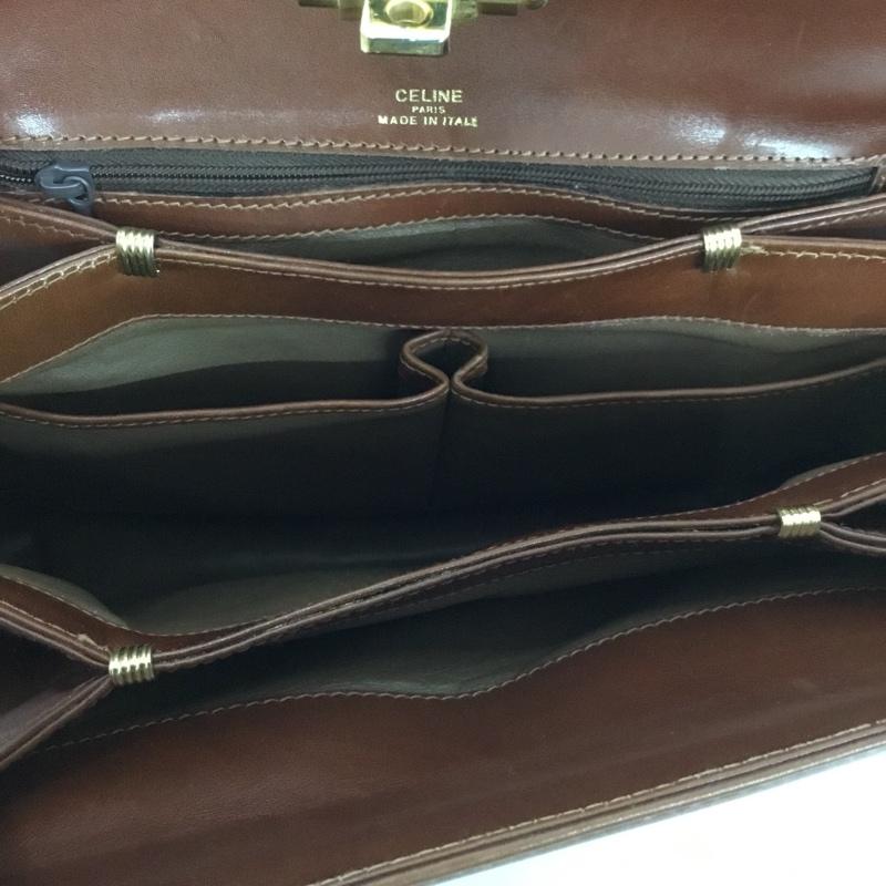 セリーヌ CELINE ショルダーバッグ ショルダーバッグ OLD CELINE 馬車金具  茶 / ブラウン /  レディース USED 古着 中古 10148660