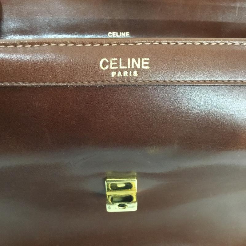 セリーヌ CELINE ショルダーバッグ ショルダーバッグ OLD CELINE 馬車金具  茶 / ブラウン /  レディース USED 古着 中古 10148660