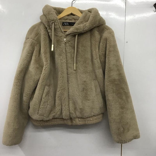 ザラ ZARA ジャケット、上着 ジャンパー、ブルゾン M 無地 ベージュ / ベージュ /  レディース USED 古着 中古 10148673