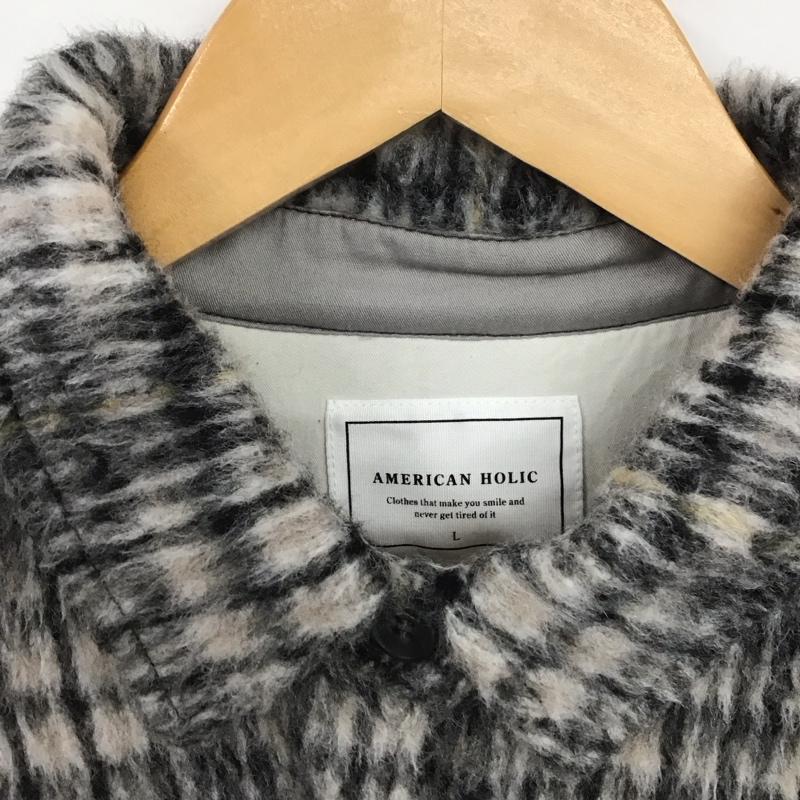 アメリカンホリック AMERICAN HOLIC ジャケット、上着 ジャケット、ブレザー L チェック マルチカラー / マルチカラー /  レディース USED 古着 中古 10148674
