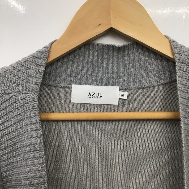 アズールバイマウジー AZUL BY MOUSSY カーディガン 長袖 250CAA70-138H M 無地 灰 / グレー /  レディース USED 古着 中古 10148677