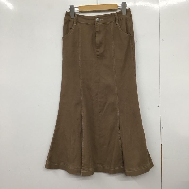 アズールバイマウジー AZUL BY MOUSSY スカート ロングスカート 250FSC31-307E TWILL STITCH MERMAID SK S 無地 茶 / ブラウン /  レディース USED 古着 中古 10148682