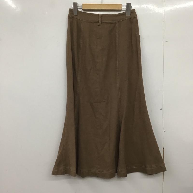 アズールバイマウジー AZUL BY MOUSSY スカート ロングスカート 250FSC31-307E TWILL STITCH MERMAID SK S 無地 茶 / ブラウン /  レディース USED 古着 中古 10148682