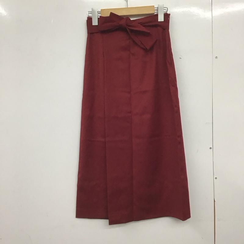 ボールジィ BALLSEY スカート ロングスカート 32 無地 えんじ / ワインレッド /  レディース USED 古着 中古 10148692