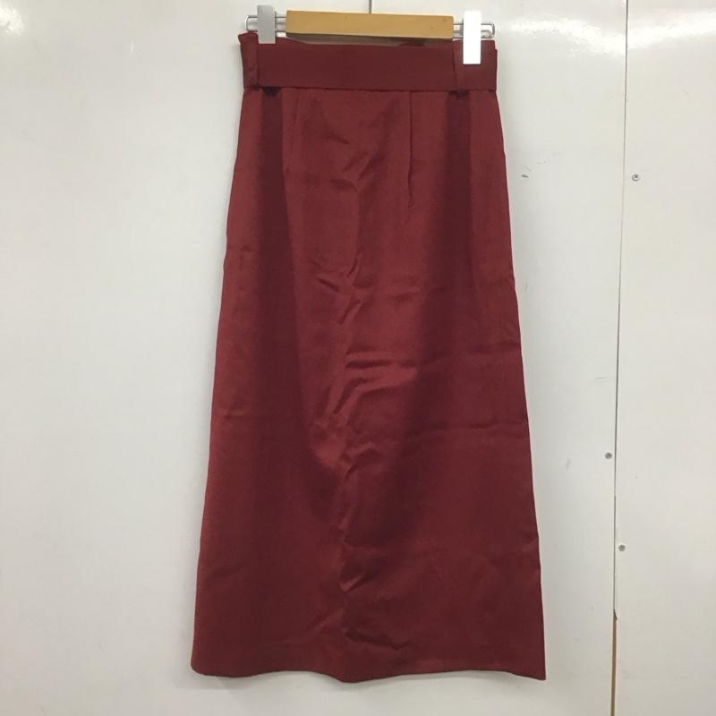 ボールジィ BALLSEY スカート ロングスカート 32 無地 えんじ / ワインレッド /  レディース USED 古着 中古 10148692