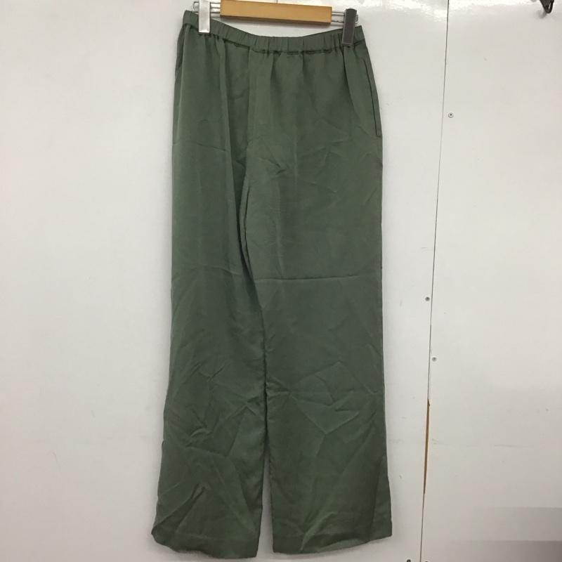 エムアンダーバー M_ パンツ スラックス 010DA330-7500 STRAIGHT PANTS 1 無地 緑 / グリーン /  レディース USED 古着 中古 10148694