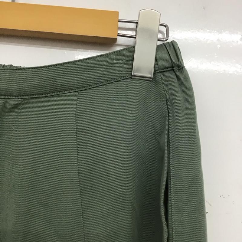 エムアンダーバー M_ パンツ スラックス 010DA330-7500 STRAIGHT PANTS 1 無地 緑 / グリーン /  レディース USED 古着 中古 10148694