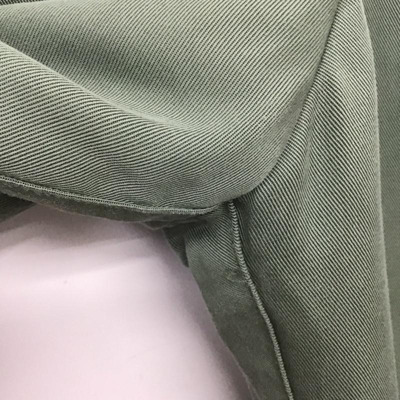 エムアンダーバー M_ パンツ スラックス 010DA330-7500 STRAIGHT PANTS 1 無地 緑 / グリーン /  レディース USED 古着 中古 10148694