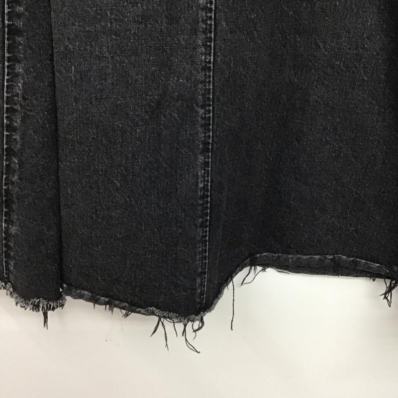 マウジー MOUSSY スカート ロングスカート 010AAS11-5300-1 DENIM MAXI FLARE SKIRT デニムフレアスカート 0 無地 黒 / ブラック /  レディース USED 古着 中古 10148695