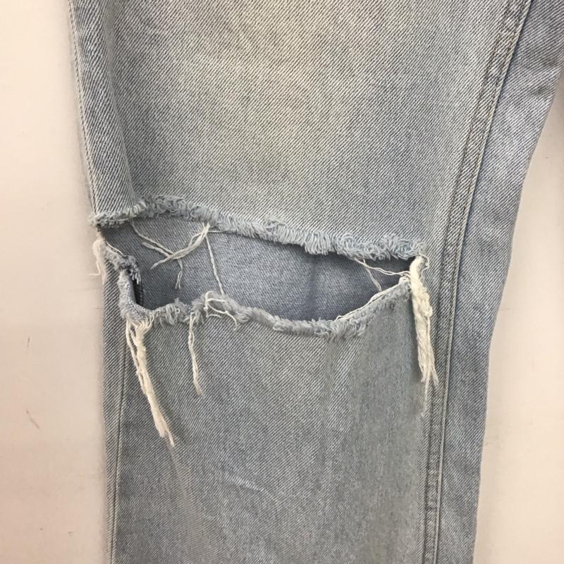スライ SLY パンツ デニム、ジーンズ 039GSN11-4910 ダメージ加工デニムパンツ 1 無地 水色 / ライトブルー /  レディース USED 古着 中古 10148699
