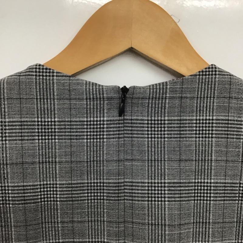 ザラ ZARA ワンピース ミニスカート S チェック 灰 / グレー /  レディース USED 古着 中古 10148707