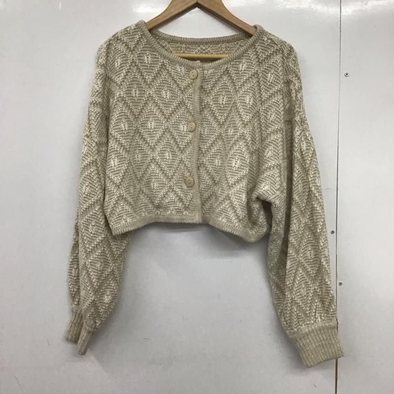 ムルーア MURUA カーディガン 長袖 FREE  ベージュ / ベージュ /  レディース USED 古着 中古 10148714