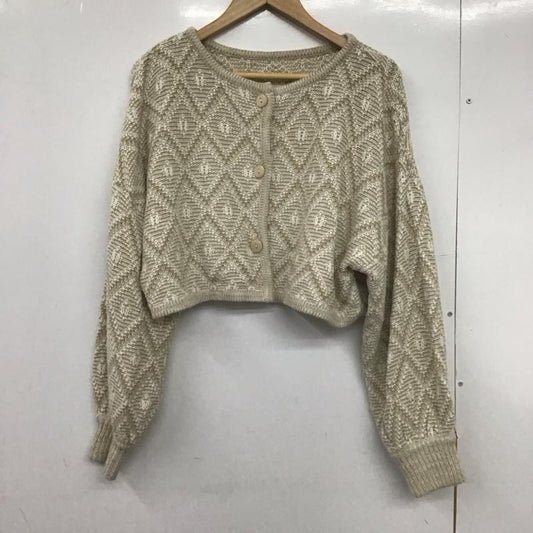 ムルーア MURUA カーディガン 長袖 FREE  ベージュ / ベージュ /  レディース USED 古着 中古 10148714