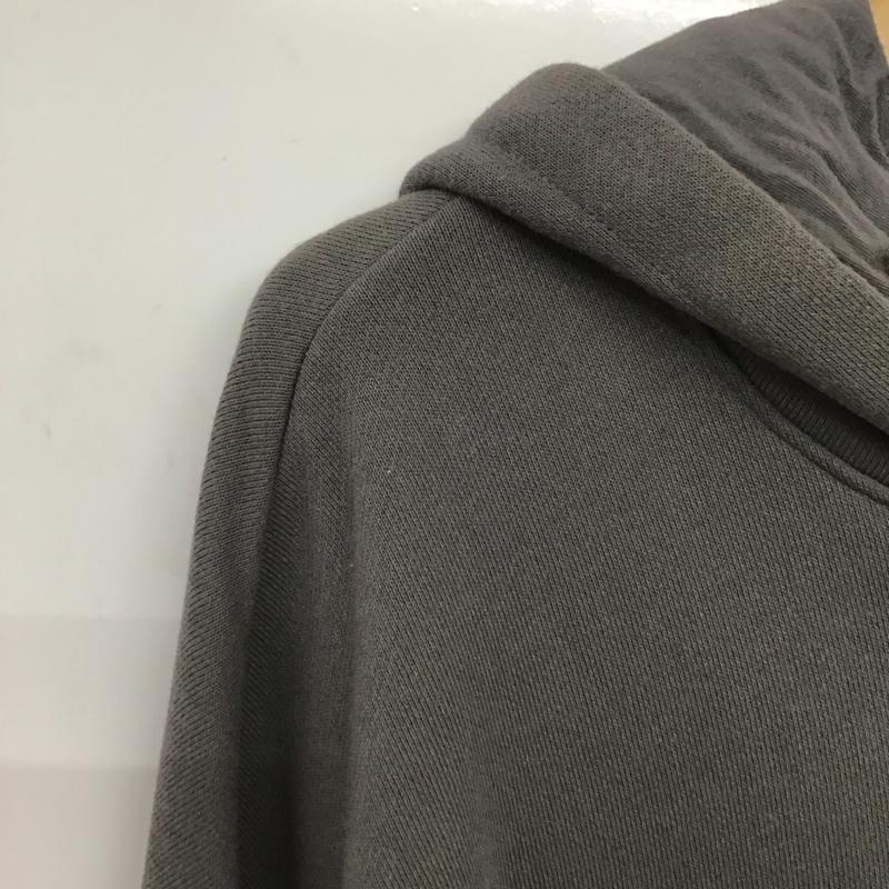 プーマ PUMA パーカー 長袖 M ロゴ、文字 X プリント チャコールグレー / チャコールグレー /  レディース USED 古着 中古 10148717