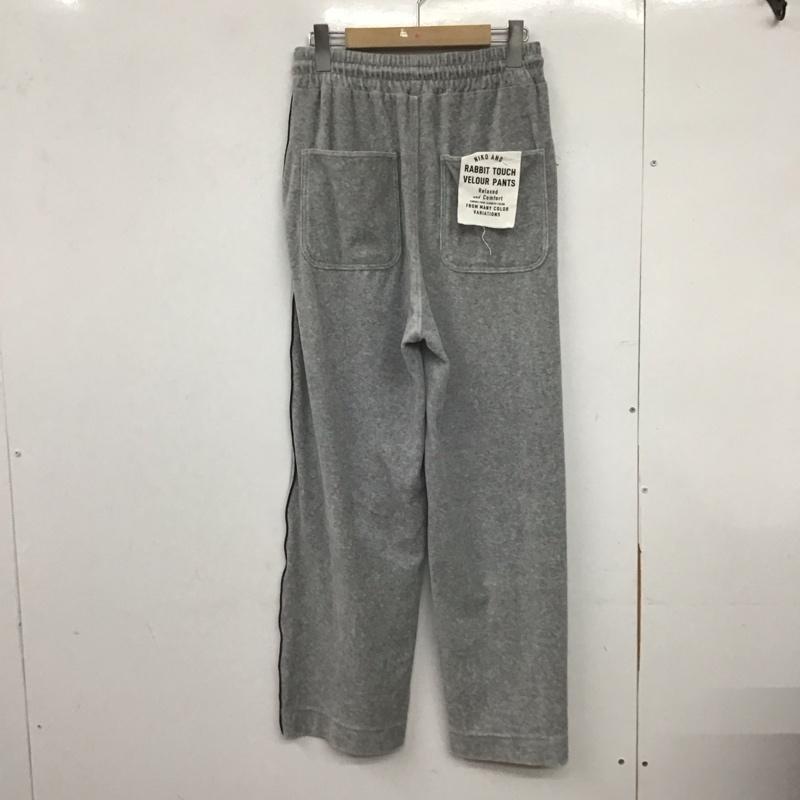 ニコアンド niko and... ボトムス ボトムス NKN46511AD 2WAYラビットベロアパンツ M 無地 灰 / グレー /  レディース USED 古着 中古 10148721