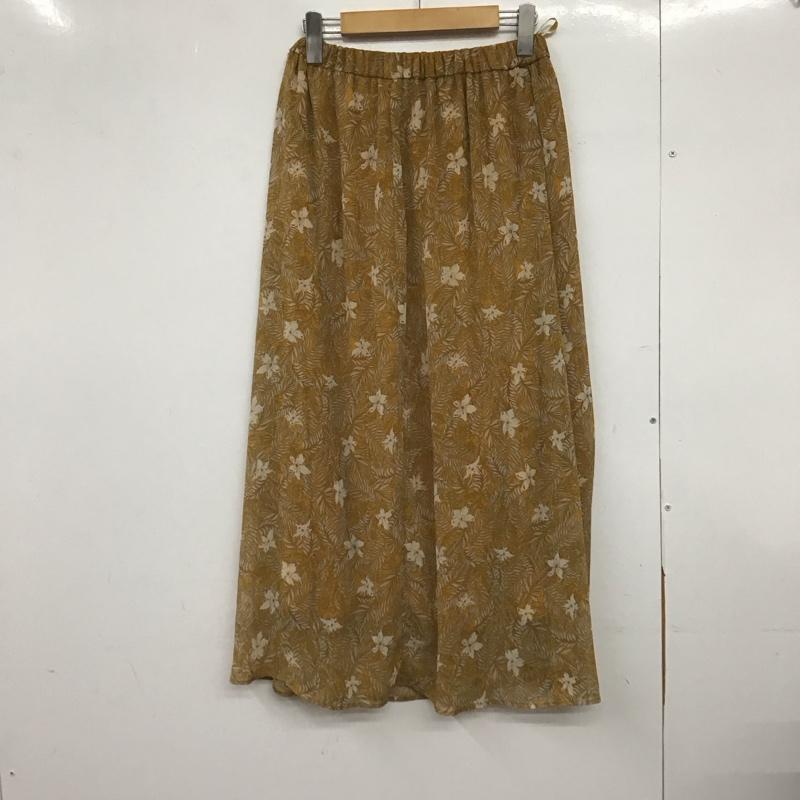 アズールバイマウジー AZUL BY MOUSSY スカート ロングスカート 250BSZ31-511C 楊柳シフォンプリントギャザーSK S 総柄 橙 / オレンジ /  レディース USED 古着 中古 10148723