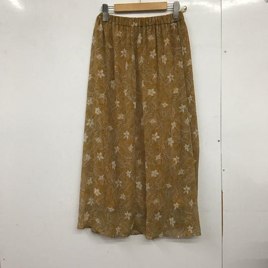アズールバイマウジー AZUL BY MOUSSY スカート ロングスカート 250BSZ31-511C 楊柳シフォンプリントギャザーSK S 総柄 橙 / オレンジ /  レディース USED 古着 中古 10148723