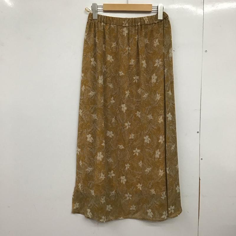 アズールバイマウジー AZUL BY MOUSSY スカート ロングスカート 250BSZ31-511C 楊柳シフォンプリントギャザーSK S 総柄 橙 / オレンジ /  レディース USED 古着 中古 10148723