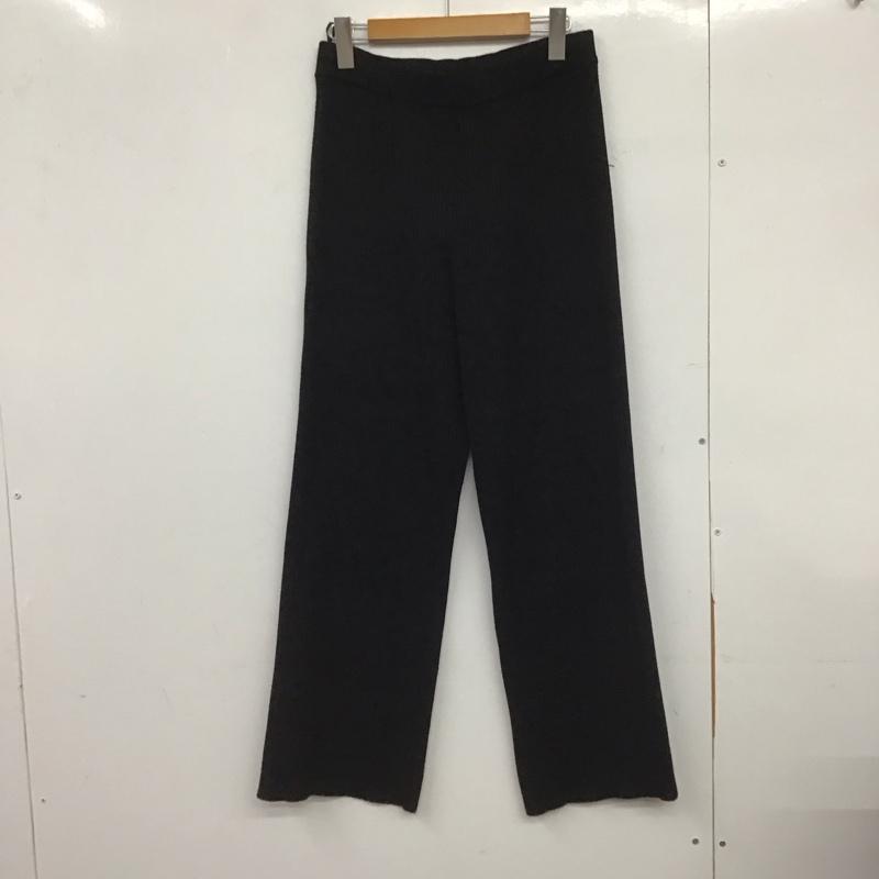 アメリカンホリック AMERICAN HOLIC ボトムス ボトムス ニットパンツ L 無地 黒 / ブラック /  レディース USED 古着 中古 10148728